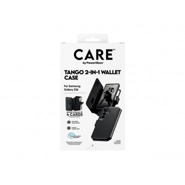 CARE by PanzerGlass Tango 2-in-1 Wallet Case w. Qi Samsung New Galaxy S26 | PanzerGlass