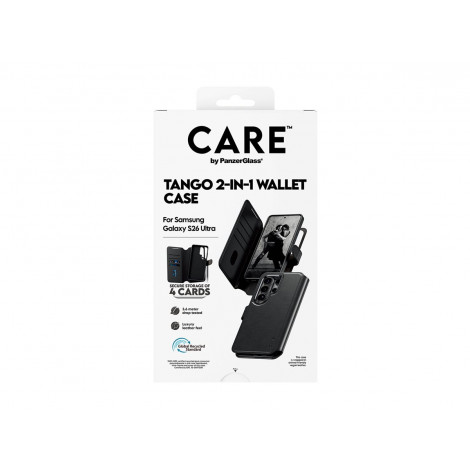 CARE by PanzerGlass Tango 2-in-1 Wallet Case w. Qi Samsung New Galaxy S26 Ultra | PanzerGlass