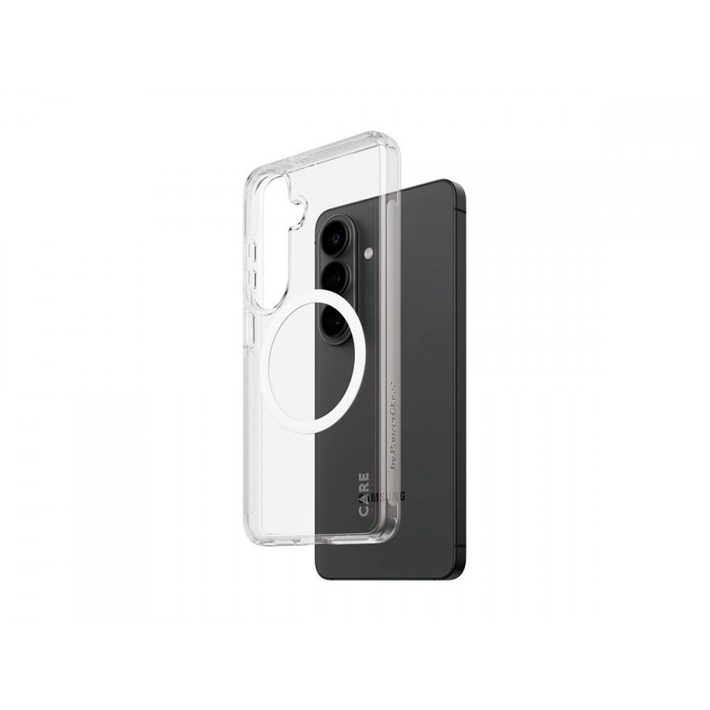 CARE by PanzerGlass Urban Explorer Case Transparent w. White Qi Samsung New Galaxy S26 | PanzerGlass