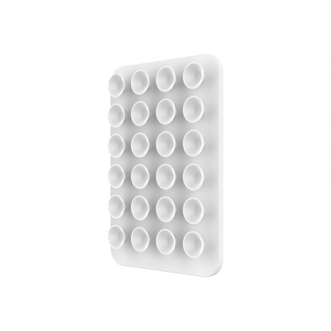 Fixed MagSafe holder with suction cups | Cup holder | Liquid silicone | White