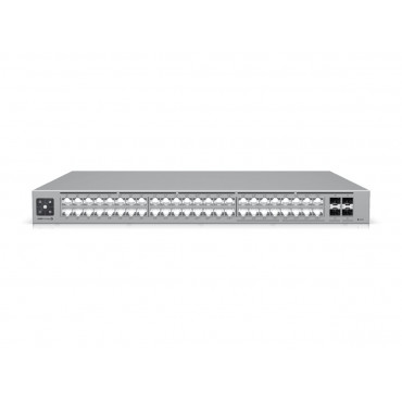 Ubiquiti | USW-Pro-Max-48-PoE | Etherlighting switch with 2.5 GbE and PoE++ output | Rack-mountable | Managed L3 | Power supply 