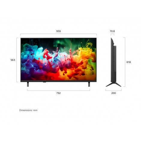 LG QNED 4K AI Mini LED TV | 43QNED70B3C | 43 | Smart TV | webOS | UHD | Black