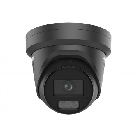 Hikvision DS-2CD2387G3-LIS2UY/SL(2.8mm)/BLACK 8MP ColorVu Smart Hybrid Light Turret IP Camera,2.8mm,Dual Mic,Speaker,PoE,IP67,Bl