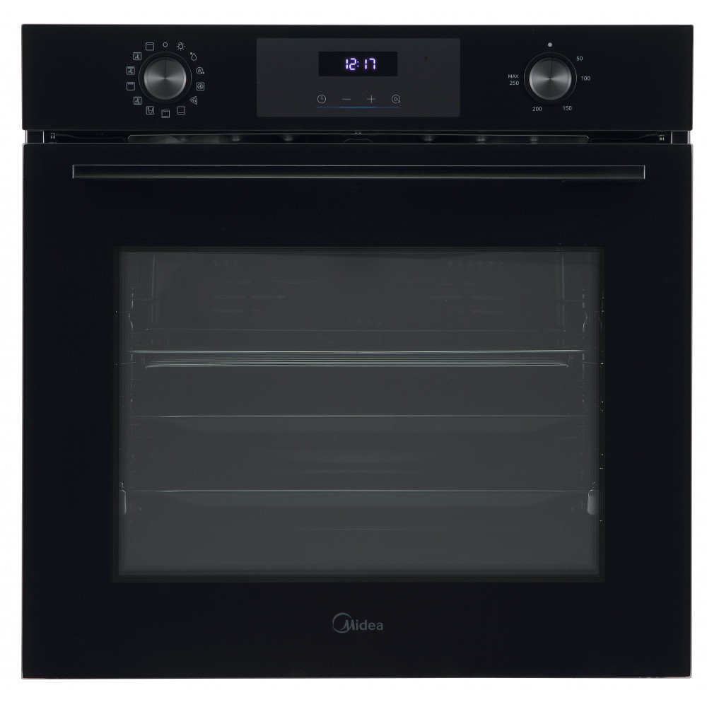 Midea MBO7NM30D0-BK Oven, Built-in, Electric, Width 60 cm, Touch Display, Black