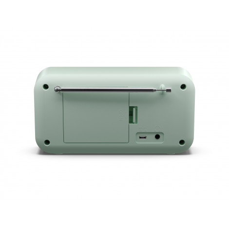 Sharp DR-P420(GN) Tokyo Portable Digital Radio, FM/DAB/DAB+, Bluetooth 5.0, USB or Battery Powered, Aquamarine Green | Sharp