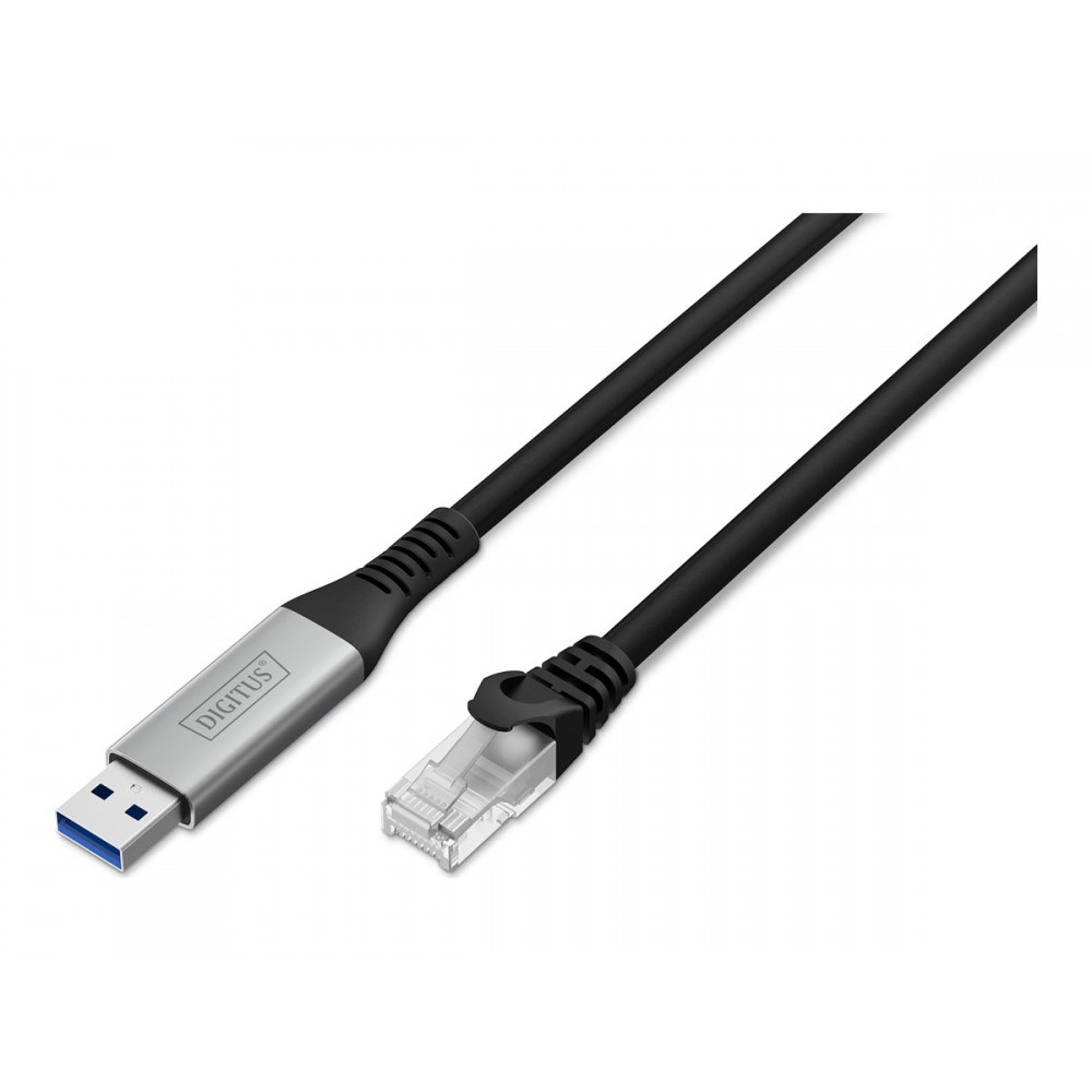 DIGITUS USB-A - RJ45 Ethernet cable, 1Gbit/s, 3m | Digitus