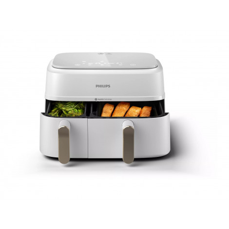 Philips Double basket Airfryer | NA353/10 3000 series | Power 2750 W | Capacity 9 L | Rapid Air Plus | White