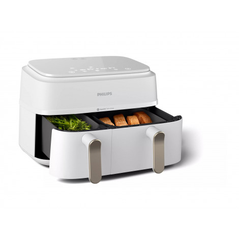 Philips Double basket Airfryer | NA353/10 3000 series | Power 2750 W | Capacity 9 L | Rapid Air Plus | White
