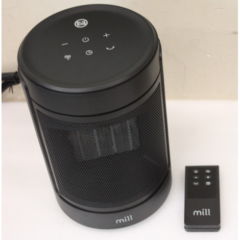 SALE OUT. Mill Ceramic Fan Heater 1500 W, 2 heat settings, 4 modes, LED display, Timer, Remote control, Black | Mill FH1500BLACK