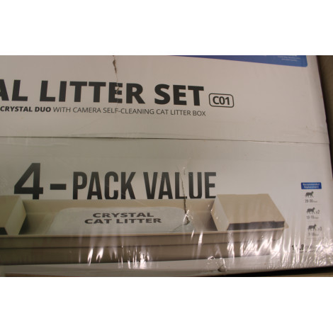 SALE OUT. | PETKIT Crystal Litter for Purobot Crystal Duo, 4 bags | DAMAGED PACKAGING