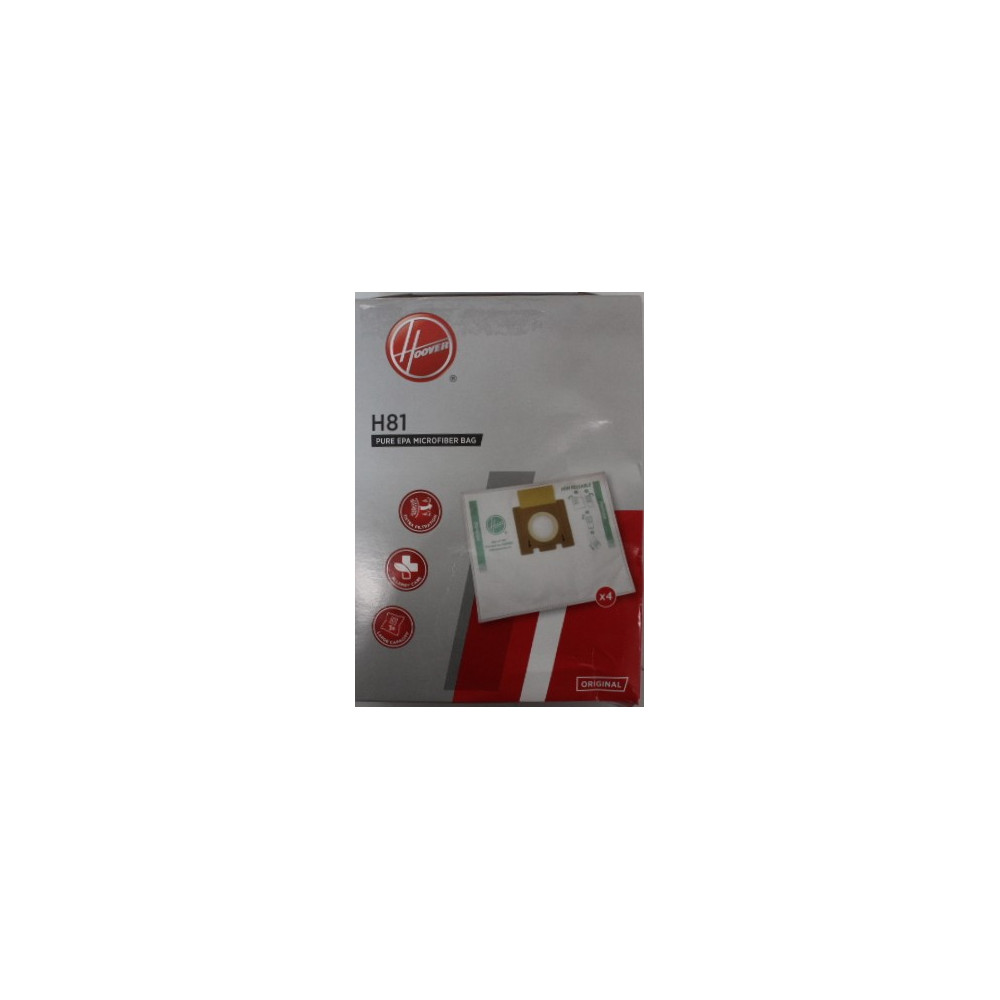 SALE OUT. | Hoover Pure Epa microfiber Vacuum cleaner bags | H81, | White | DAMAGED PACKAGING