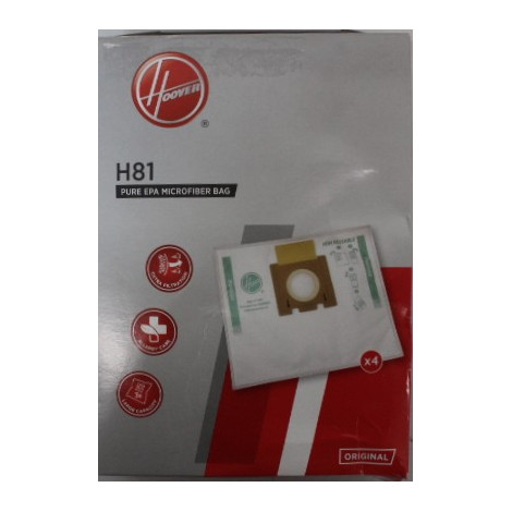 SALE OUT. | Hoover Pure Epa microfiber Vacuum cleaner bags | H81, | White | DAMAGED PACKAGING