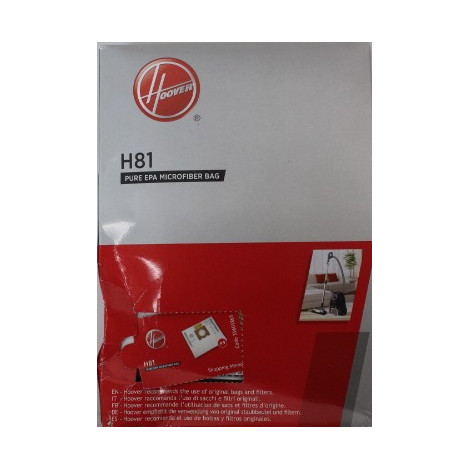 SALE OUT. | Hoover Pure Epa microfiber Vacuum cleaner bags | H81, | White | DAMAGED PACKAGING