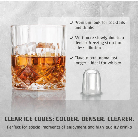 Caso Ice Cube Maker | Clear Ice Advanced | Power 130 W | Capacity 1.5 L | Matt Black