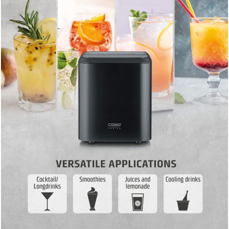 Caso Ice Cube Maker | Clear Ice Advanced | Power 130 W | Capacity 1.5 L | Matt Black