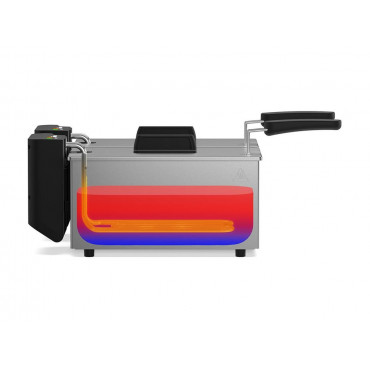 Tristar Double deep fryer | FR-9342 | Power 3600 W | Capacity 6 L | Silver
