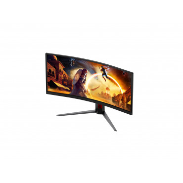 AOC CU34G4CA | 34 " | Fast VA | WQHD | 21:9 | 180 Hz | 1 ms | 3440 x 1440 pixels | 450 cd/m | HDMI ports quantity 2 | Black