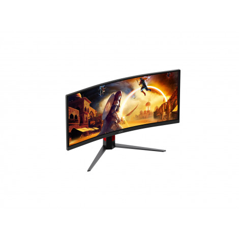 AOC CU34G4CA | 34 " | Fast VA | WQHD | 21:9 | 180 Hz | 1 ms | 3440 x 1440 pixels | 450 cd/m | HDMI ports quantity 2 | Black