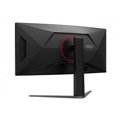 AOC CU34G4CA | 34 " | Fast VA | WQHD | 21:9 | 180 Hz | 1 ms | 3440 x 1440 pixels | 450 cd/m | HDMI ports quantity 2 | Black