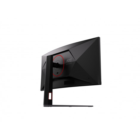 AOC CU34G4CA | 34 " | Fast VA | WQHD | 21:9 | 180 Hz | 1 ms | 3440 x 1440 pixels | 450 cd/m | HDMI ports quantity 2 | Black