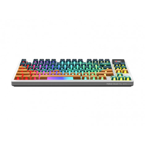 MSI FORGE GK600 TKL WIRELESS MARS | Gaming Keyboard | Wireless | US | Bluetooth | Wireless connection | Mechanical Linear