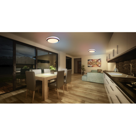 Osram SMART+ WIFI ORBIS MAGIC WALL/CEILING 500mm RGB+TW Dimmable black+white | 38 W | RGBTW | Wi-Fi