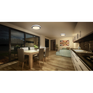 Osram SMART+ WIFI ORBIS MAGIC WALL/CEILING 500mm RGB+TW Dimmable black+white | 38 W | RGBTW | Wi-Fi