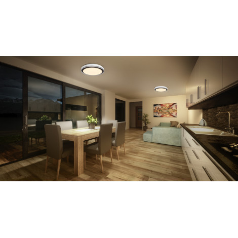 Osram SMART+ WIFI ORBIS MAGIC WALL/CEILING 500mm RGB+TW Dimmable black+white | 38 W | RGBTW | Wi-Fi
