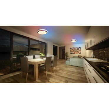 Osram SMART+ WIFI ORBIS MAGIC WALL/CEILING 500mm RGB+TW Dimmable black+white | 38 W | RGBTW | Wi-Fi