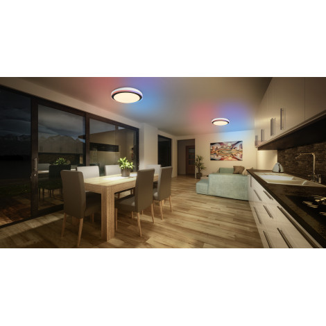 Osram SMART+ WIFI ORBIS MAGIC WALL/CEILING 500mm RGB+TW Dimmable black+white | 38 W | RGBTW | Wi-Fi