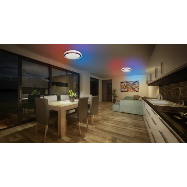Osram SMART+ WIFI ORBIS MAGIC WALL/CEILING 500mm RGB+TW Dimmable black+white | 38 W | RGBTW | Wi-Fi