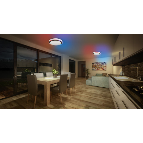 Osram SMART+ WIFI ORBIS MAGIC WALL/CEILING 500mm RGB+TW Dimmable black+white | 38 W | RGBTW | Wi-Fi