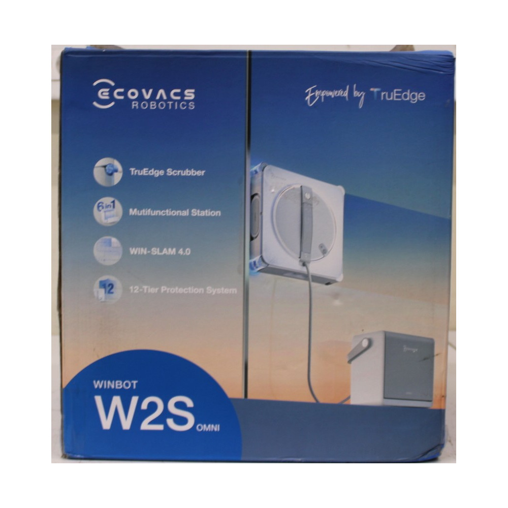 SALE OUT. | Ecovacs Window Cleaning Robot | WINBOT W2S OMNI | Corded | 8000 Pa | White | DAMAGED PACKAGING AND PAINT, MISSING CL