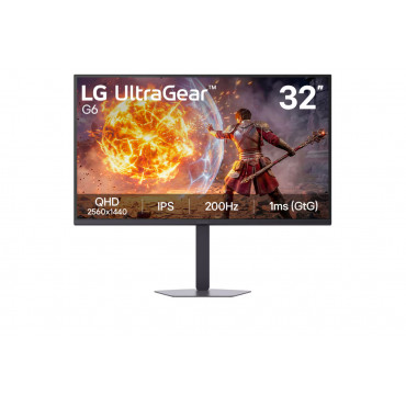 LG 32G620B-B UltraGear | 32 " | IPS | QHD | 16:9 | 200 Hz | 1 ms | 2560 x 1440 pixels | 300 cd/m | HDMI ports quantity 2