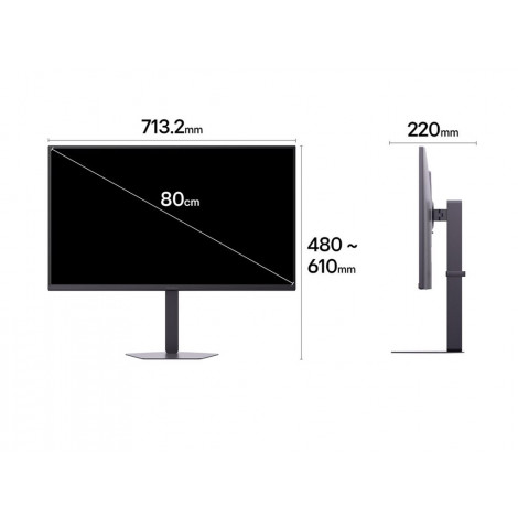LG 32G620B-B UltraGear | 32 " | IPS | QHD | 16:9 | 200 Hz | 1 ms | 2560 x 1440 pixels | 300 cd/m | HDMI ports quantity 2