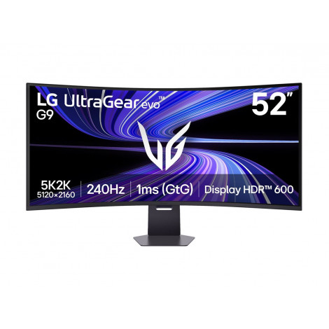 LG UltraGear evo G9 52G930B-B | 52 " | VA | WUHD | 21:9 | 240 Hz | 1 ms | 5120 x 2160 pixels | 400 cd/m | Black