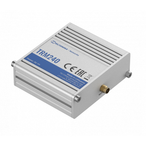 Teltonika | LTE Modem | TRM240 | No Wi-Fi | Mesh Support No | MU-MiMO No | 2G/3G | Antenna type 1xSMA for LTE | 1 x microUSB