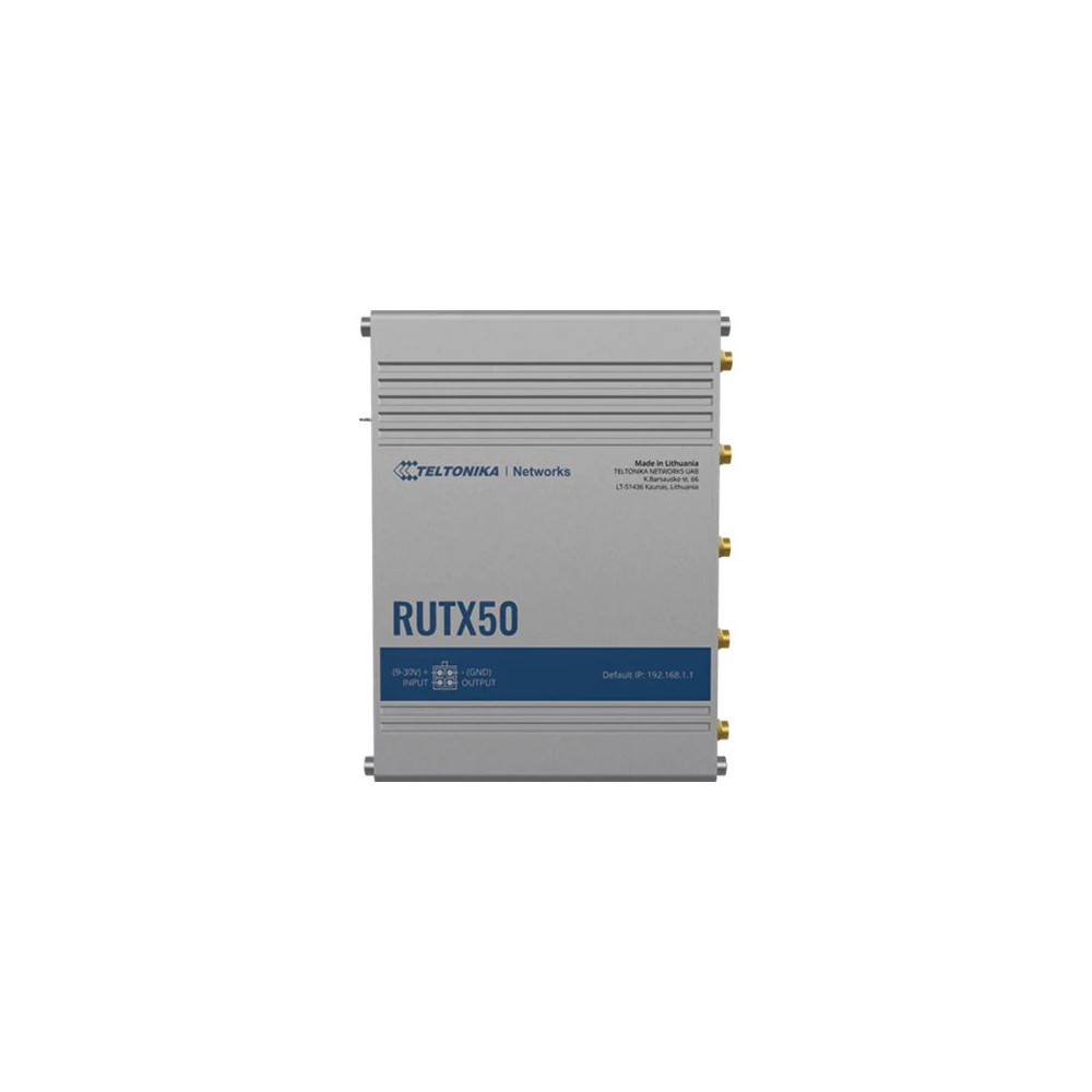 Teltonika | INDUSTRIAL 5G ROUTER | RUTX50 | 802.11ac | 867 Mbit/s | 10/100/1000 Mbps Mbit/s | Ethernet LAN (RJ-45) ports 5 | Mes