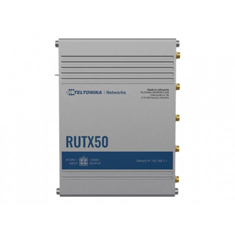 Teltonika | INDUSTRIAL 5G ROUTER | RUTX50 | 802.11ac | 867 Mbit/s | 10/100/1000 Mbps Mbit/s | Ethernet LAN (RJ-45) ports 5 | Mes