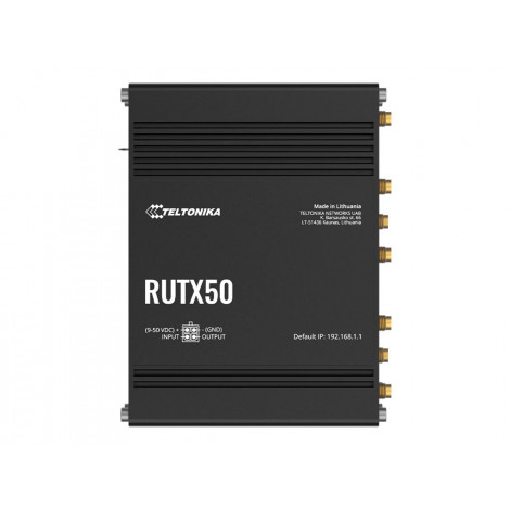Teltonika | INDUSTRIAL 5G ROUTER | RUTX50 | 802.11ac | 867 Mbit/s | 10/100/1000 Mbps Mbit/s | Ethernet LAN (RJ-45) ports 5 | Mes