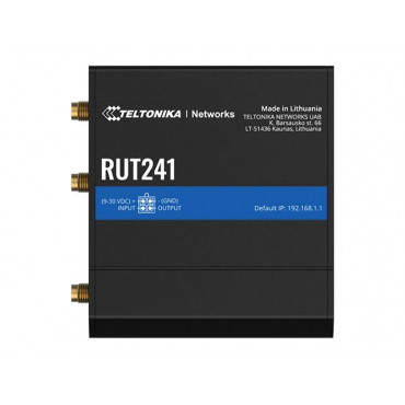 Teltonika | LTE Router | RUT241 | 802.11n | 10/100 Mbit/s | Ethernet LAN (RJ-45) ports 1 | Mesh Support No | MU-MiMO No | 2G/3G/