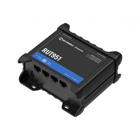 Teltonika | Industrial Cellular router | RUT951 | 802.11n | 10/100 Mbit/s | Ethernet LAN (RJ-45) ports 3 | Mesh Support No | MU-