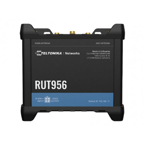 Teltonika | Industrial Router | RUT956 | 802.11n | 10/100 Mbit/s | Ethernet LAN (RJ-45) ports 4 | Mesh Support No | MU-MiMO No |