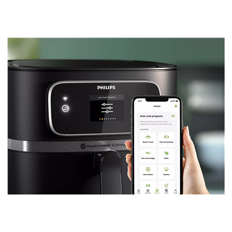 Philips | Airfryer Combi | HD9880/90 7000 XXL Connected | Power 2200 W | Capacity 8.3 L | Black