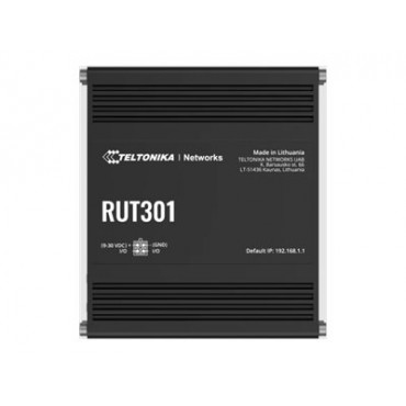 Teltonika | Ethernet Router | RUT301 | No Wi-Fi | 10/100 Mbit/s | Ethernet LAN (RJ-45) ports 5 | Mesh Support No | MU-MiMO No | 