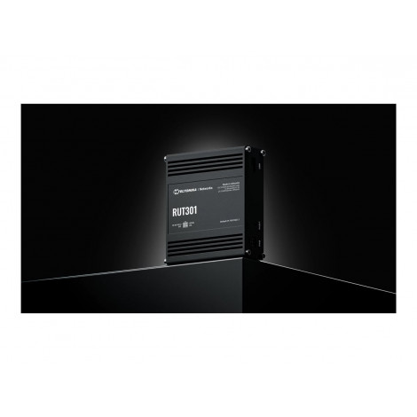 Teltonika | Ethernet Router | RUT301 | No Wi-Fi | 10/100 Mbit/s | Ethernet LAN (RJ-45) ports 5 | Mesh Support No | MU-MiMO No | 