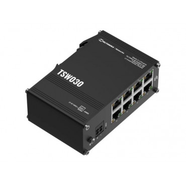 Teltonika | Switch | TSW030 | Unmanaged | DIN rail mountable | 10/100 Mbps (RJ-45) ports quantity 8 | Power supply type 2-pin in