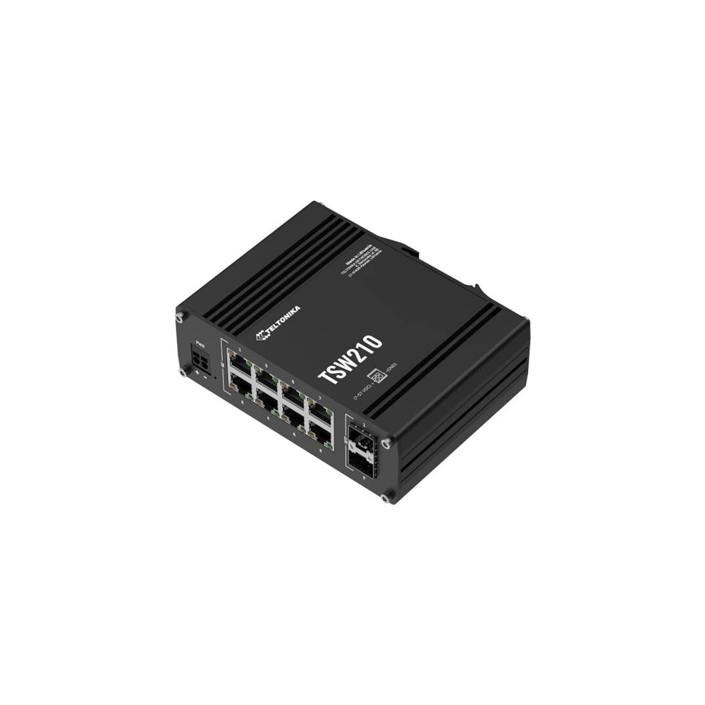 Teltonika | Switch 8 GbE, 2 SFP ports | TSW210