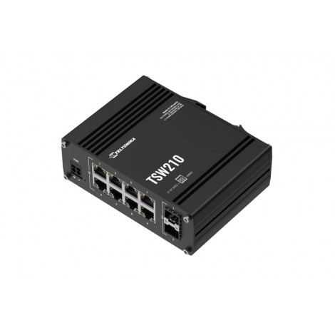 Teltonika | Switch 8 GbE, 2 SFP ports | TSW210