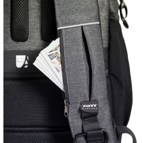 PORT DESIGNS Pro Montreal | Fits up to size 15.6/16 " | Backpack | Shoulder strap | Grey